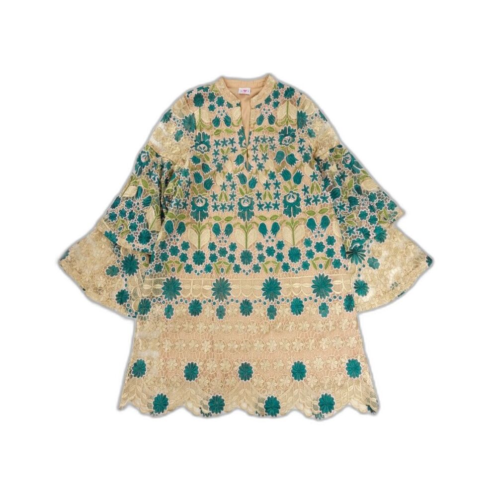 NEW BuddyLove Gayle Wannabe Bell Sleeve Embroidered Dress Whimsical Resort Boho